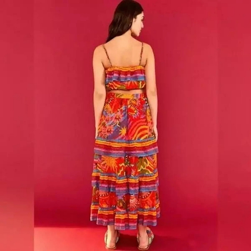 FARM Rio Magic Forest Midi Skirt